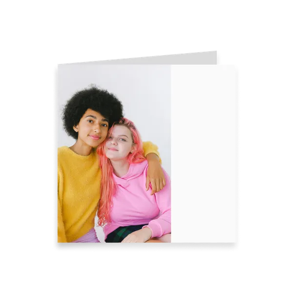 One-Photo Square Card – Left Fold — 1