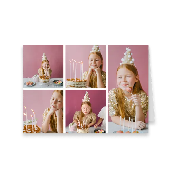 Five-Photo Landscape Greeting Card M – 2-2-1 — 1