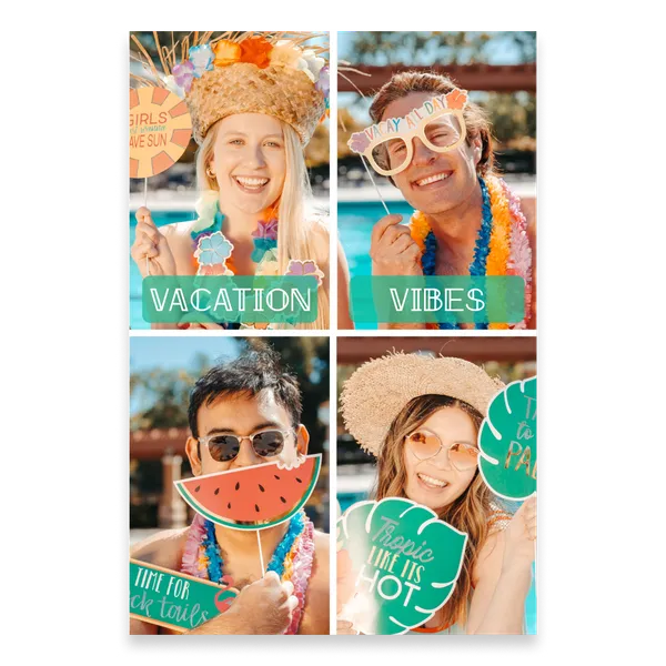 Four-Photo Portrait Postcard — 1