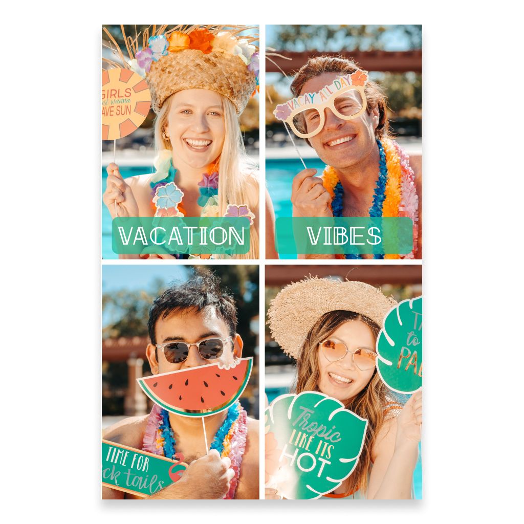 Four-photo postcard