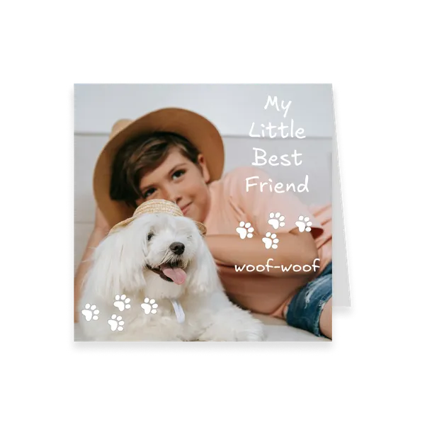 Create Your Own Square Greeting Card S – Top Fold — 1