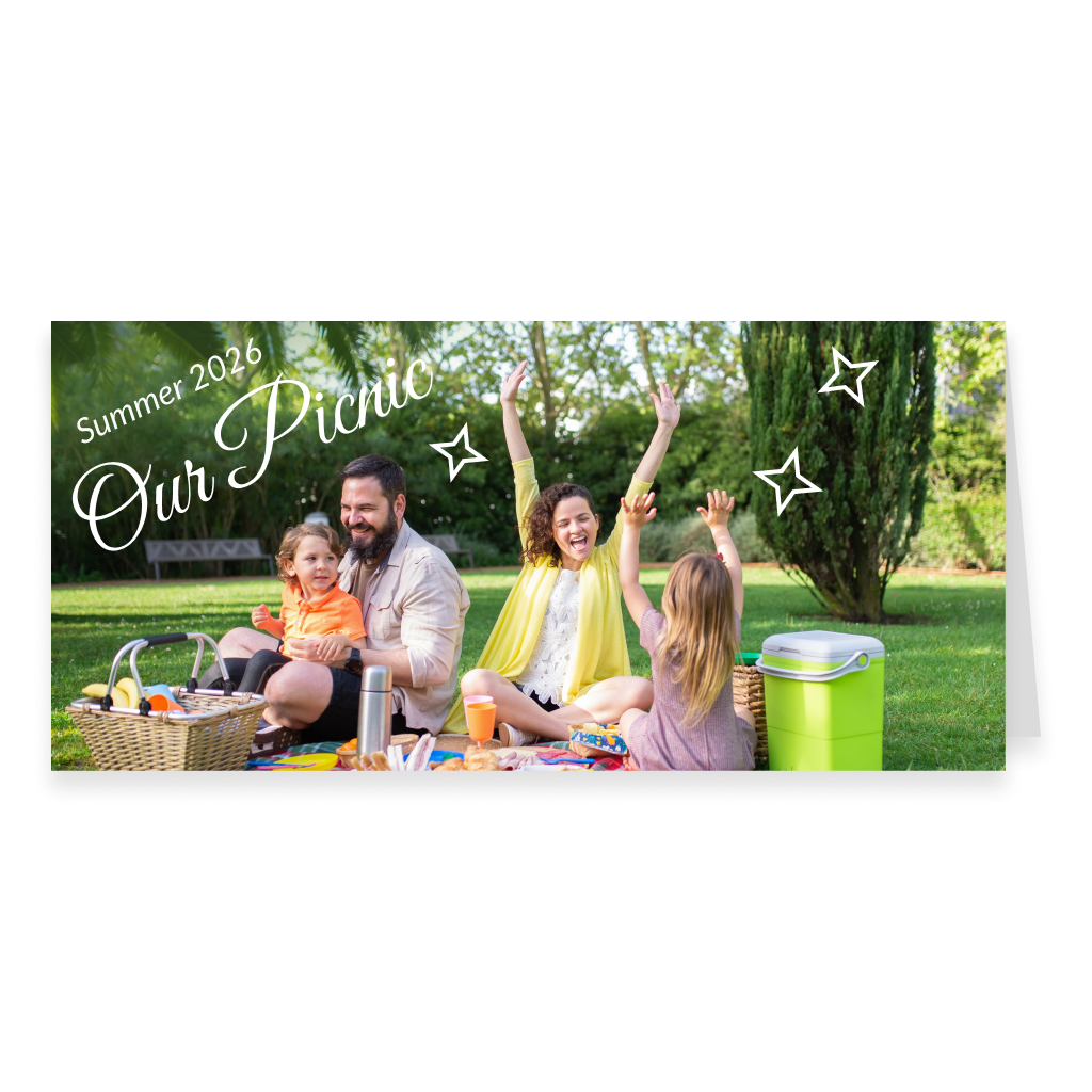 Your landscape long-format card design