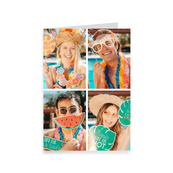 Four-Photo Portrait Greeting Card M — 1