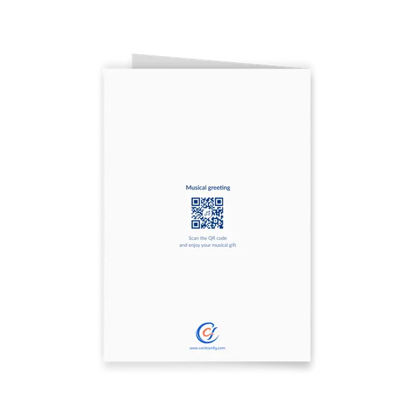 Two-Photo Portrait Greeting Card M – Large Top Photo — 3