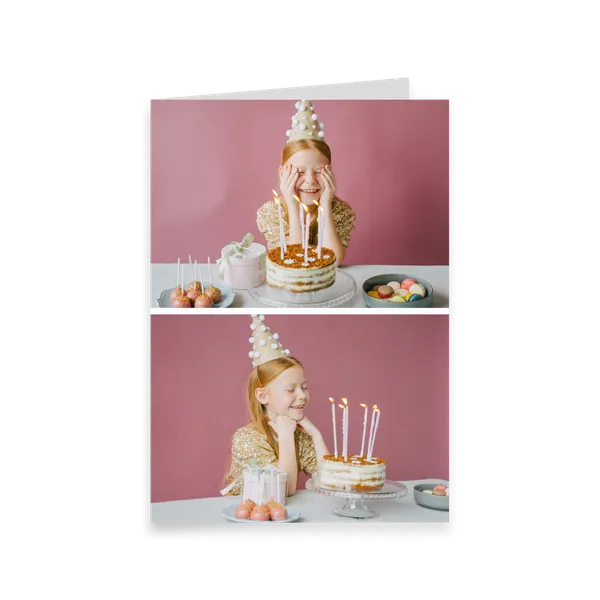 Two-Photo Portrait Greeting Card M — 1