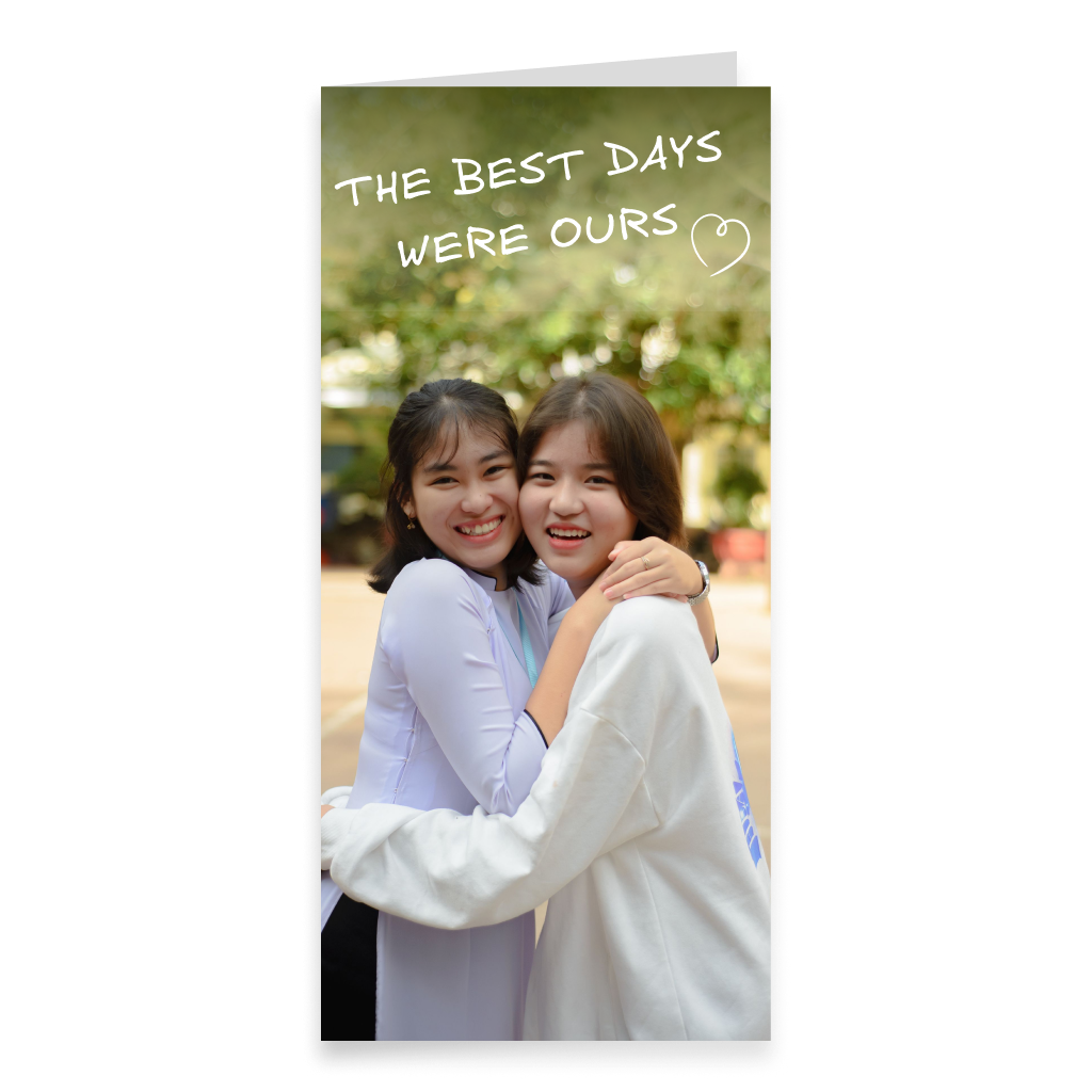 Your portrait long-format card design