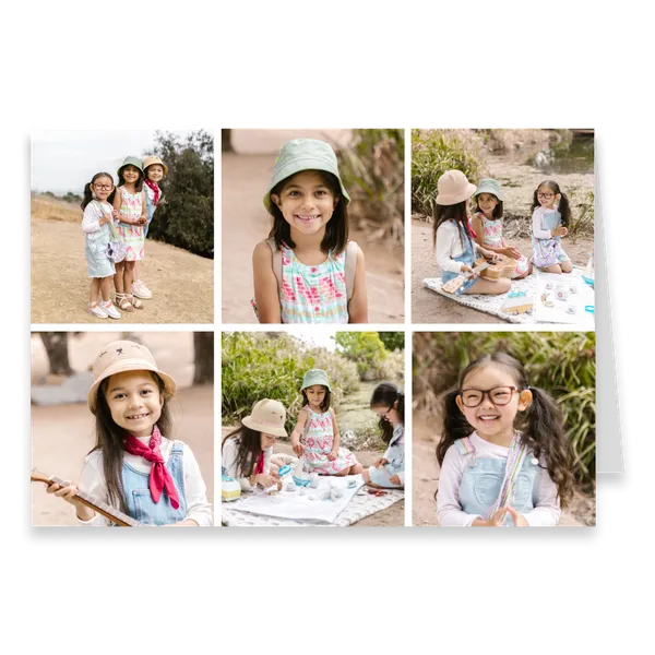 Six-Photo Landscape Greeting Card A5 — 1