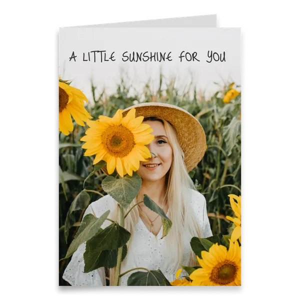 Create Your Own Portrait Greeting Card A5 — 1