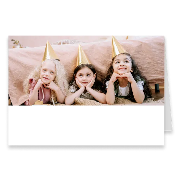One-Photo Landscape Greeting Card A5 with Text — 1