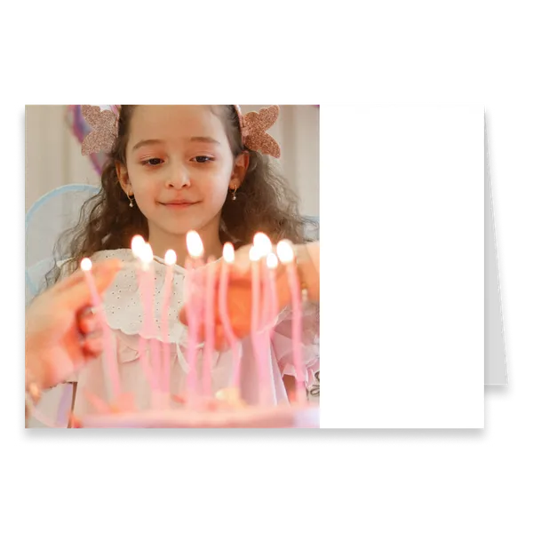 One-Photo Landscape Greeting Card A5 with Text — 1