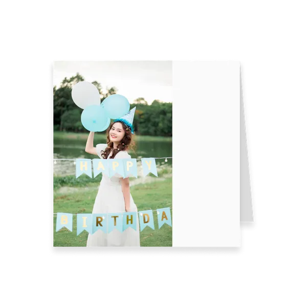One-Photo Square Card – Top Fold — 1